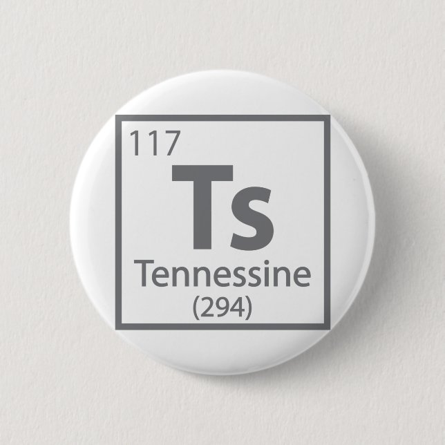 Tennessine - Tennessee Science Periodic Bord Knapp (Framsida)