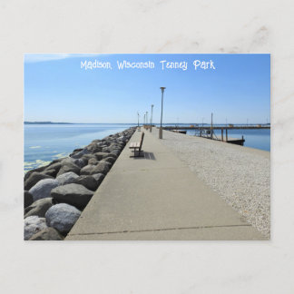 Tenney Park Walkway i Madison, Wisconsin Vykort