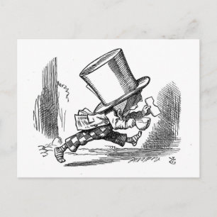 Tenniels Alice in Wonderland Postcard Vykort
