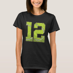 Tennis 12:e Birthday Boy Girl tolv 12 år gammal T Shirt