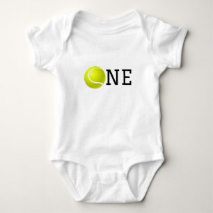 Tennis 1-årsdag En boll Könsneutral sport T Shirt