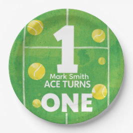 Tennis 1st Birthday on court