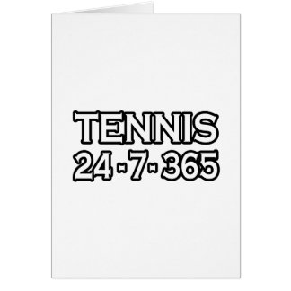 Tennis 24-7-365 hälsningskort