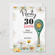 Tennis 30års födelsedag tennis boll och number kär