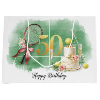 Tennis 50-årsdag tennisboll racket Presentinslag