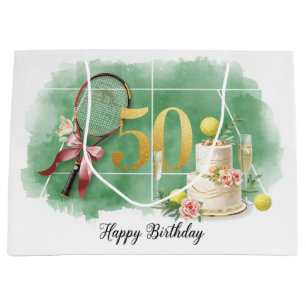 Tennis 50-årsdag tennisboll racket Presentinslag