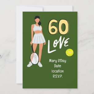 Tennis 60:e födelsedagen för kvinnliga spelare inbjudningar