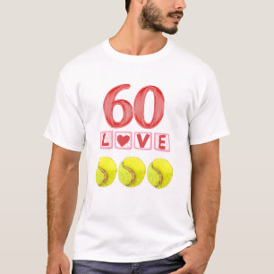 Tennis 60:e födelsedagen för spelare t shirt
