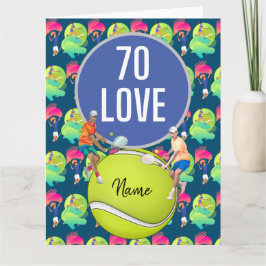 Tennis 70:e födelsedagen 70 KÄRLEK Kort