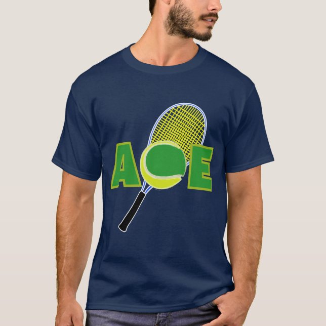 TENNIS ACE RACKET T SHIRT (Framsida)