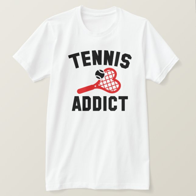Tennis Addict T Shirt (Design framsida)
