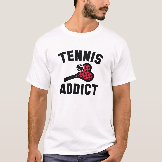Tennis Addict T Shirt (Framsida)