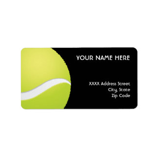 Tennis Adressetiketters Adressetikett