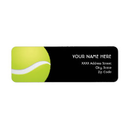 Tennis Adressetiketters Returadress Etikett