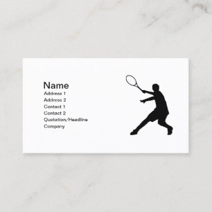 Tennis affärskort Anpassadets utformning Visitkort
