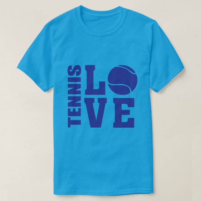 Tennis Älskare, Tennis KÄRLEK, Tennis t-shirt (Design framsida)