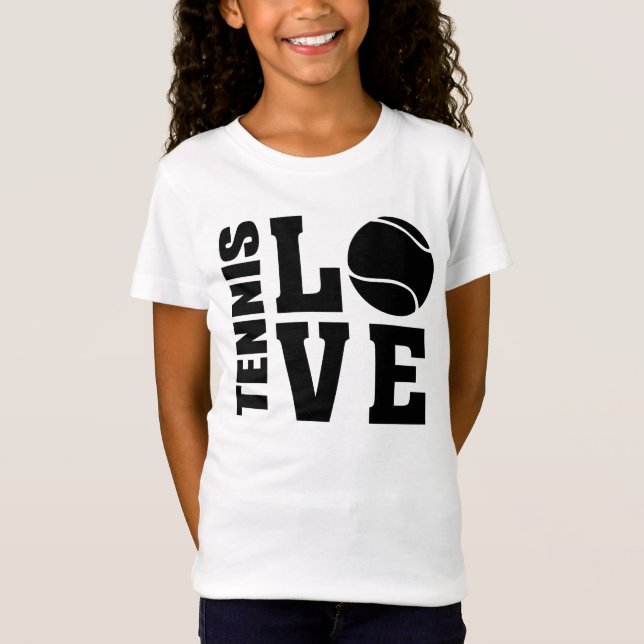 Tennis Älskare, Tennis KÄRLEK, Tennis t-shirt (Framsida)