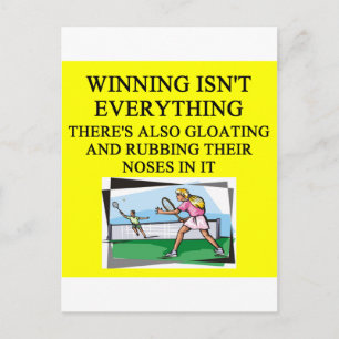 tennis älskare vykort