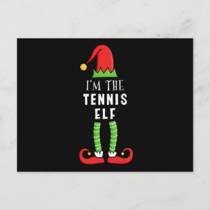 Tennis Alv Julmatchande Familj Presenter Vykort