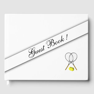 Tennis Anpassningsbar White Guest Bok