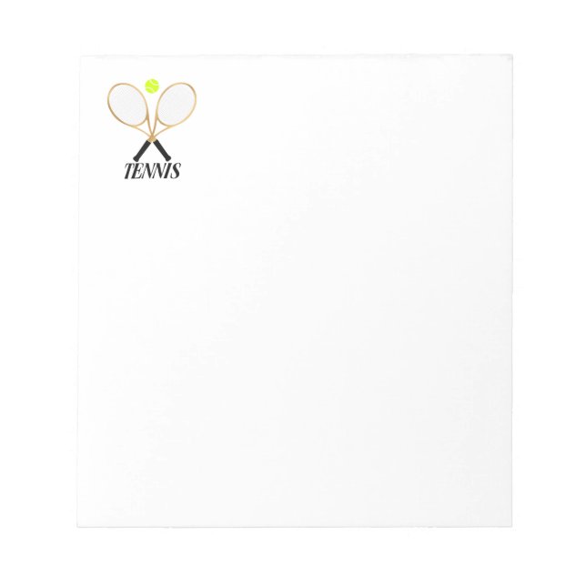 Tennis Anteckningsblock (Framsida)
