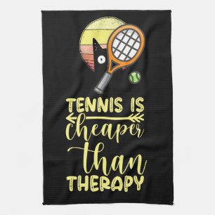Tennis är billigare än terapi kökshandduk