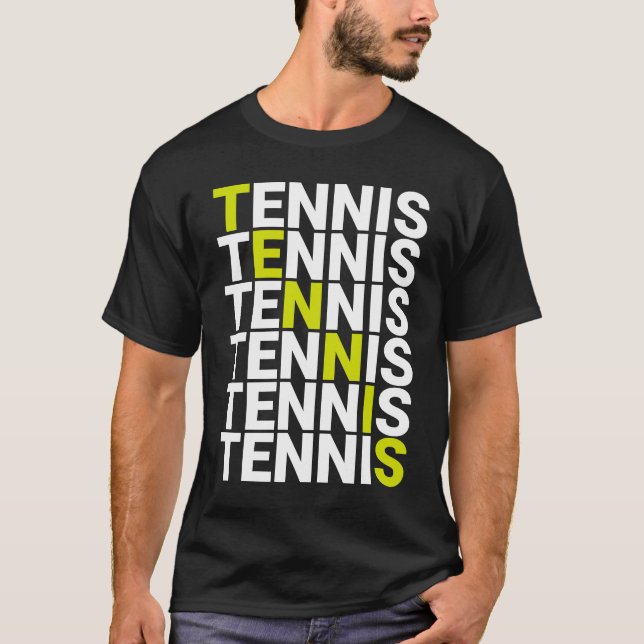 Tennis är den enda sanna idrotten t shirt (Framsida)