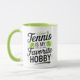 Tennis är min favorithobby, modern mugg