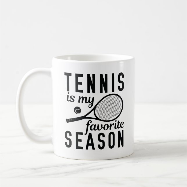 Tennis är min favoritsäsong kaffemugg (Vänster)