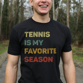 Tennis är min favoritsäsong Retro T Shirt