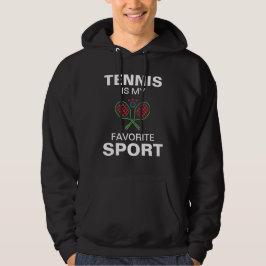 Tennis är min favoritsport hoodie