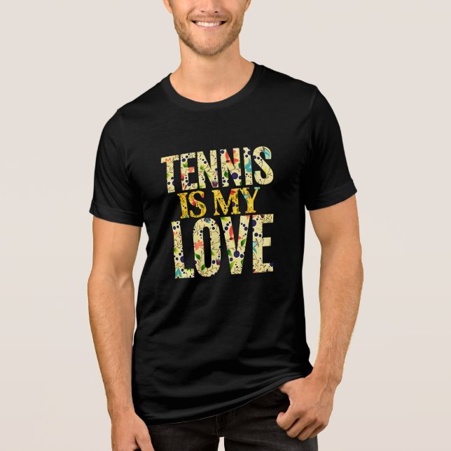 tennis är min kärlek t shirt (Framsida)