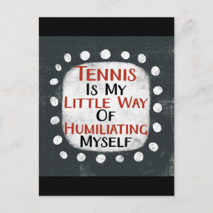 Tennis är min lilla sätt brevkort vykort