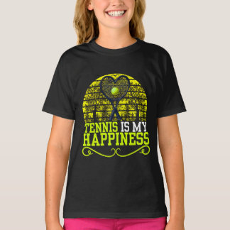 tennis är min lyckodesign för älskare t shirt