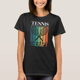 Tennis är min terapapy Tennis Player Racket T Shirt