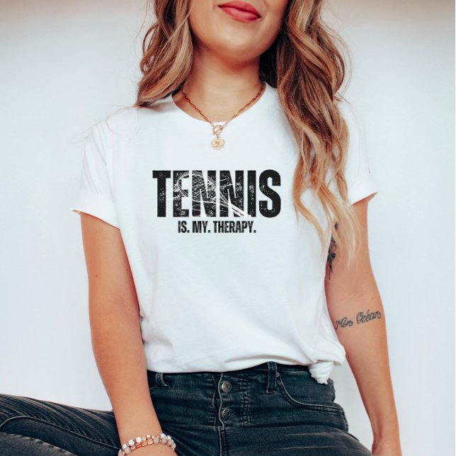 Tennis är min terapi t shirt (Skapare uppladdad)