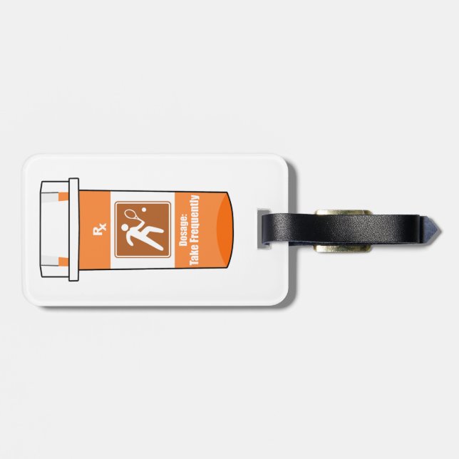 Tennis är My Drug Bagagebricka (Baksida Vågrät)