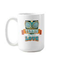 Tennis är My Kärlek Mugg