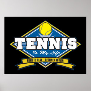 Tennis är My Life Poster