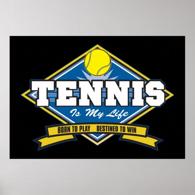 Tennis är My Life Poster (Framsidan)
