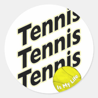 Tennis är My Life Runt Klistermärke