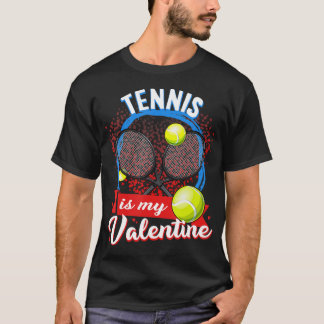 Tennis är My Valentine Manar Women spelar sport Lo T Shirt