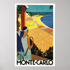 Tennis at Monte Carlo Poster