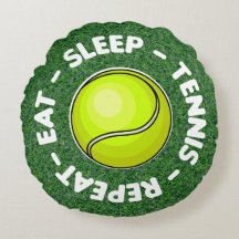 Tennis äter sömntennis repeterar med tennis boll
