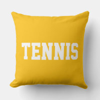 TENNIS Atletisk vit text på stark gul orange