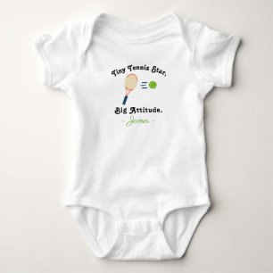 Tennis Baby - Liten Tennsstjärna Stor Attityd Tenn T Shirt