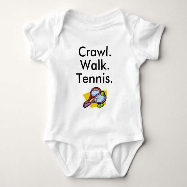 Tennis Baby Onesie T Shirt (Framsida)
