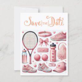 Tennis Baby Shower for Flicka Rosa themed Vykort