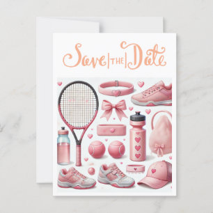 Tennis Baby Shower for Flicka Rosa themed Vykort