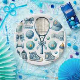 Tennis Baby Shower for Pojke Blue themed